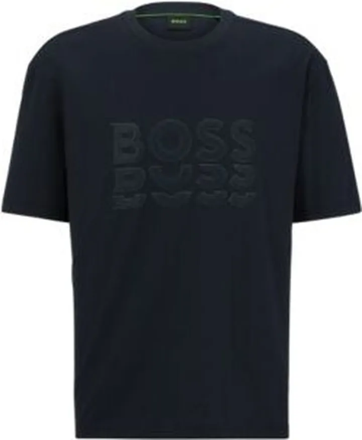 Cotton-jersey regular-fit T-shirt with tonal logos