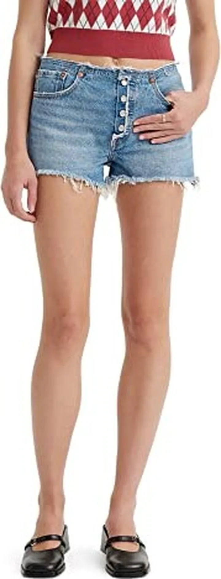 Levi's Women's 501 Ripped Waist Shorts