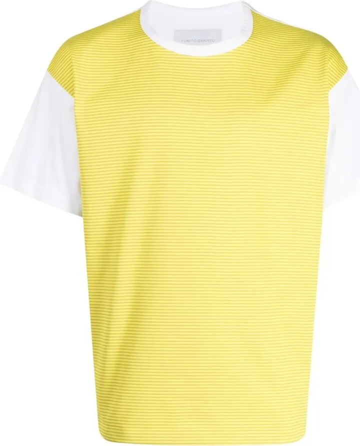 contrast-panel two-tone T-shirt