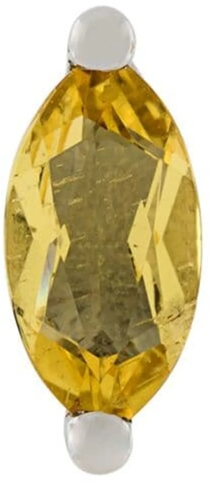18kt gold Dots Solitaire beryllium and pearl earring