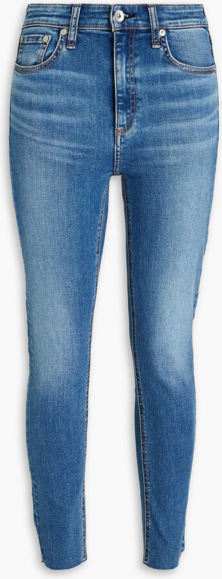 Nina cropped high-rise skinny jeans