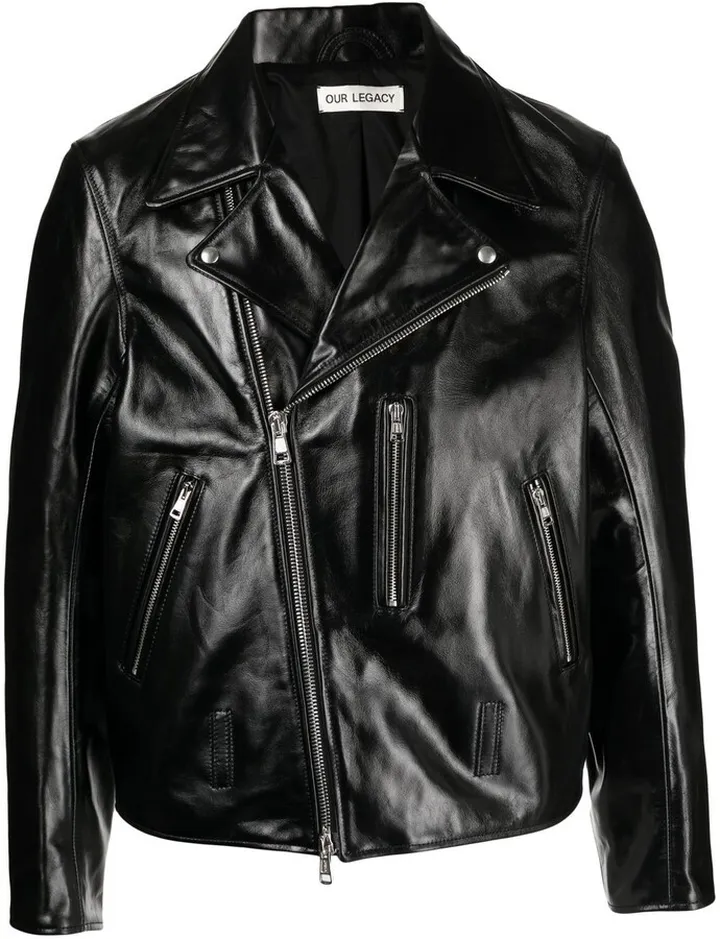 High-Shine Biker Jacket