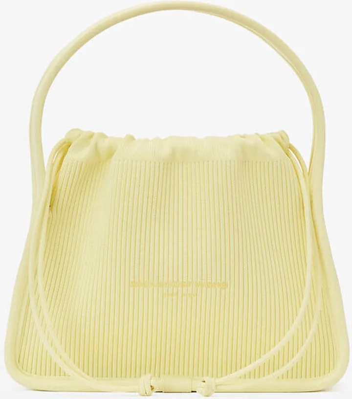 Alexander Wang Women's Ryan Small Bag In Rib Knit Pale Lime Yellow