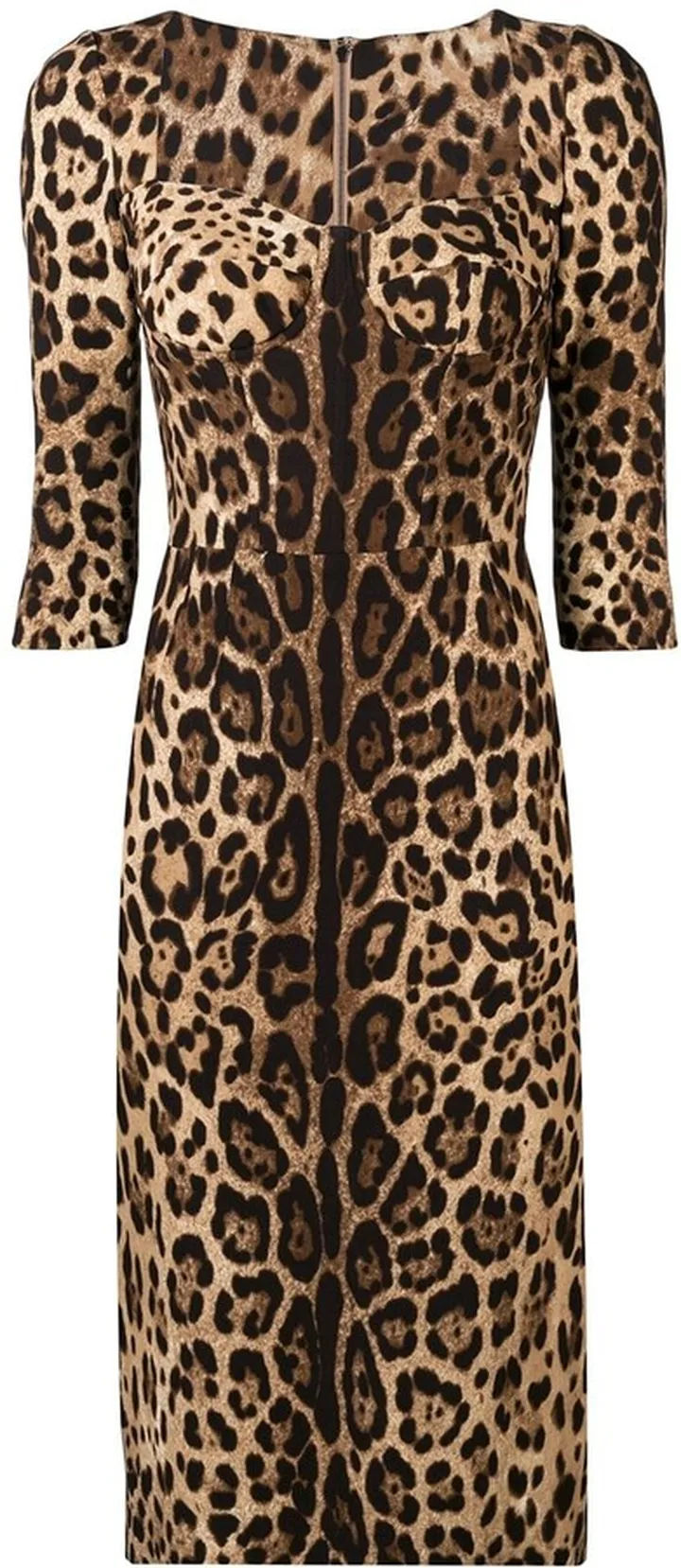 Fitted Leopard Print Dress