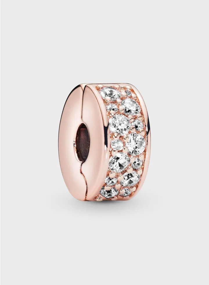 Clear Pavé Clip Charm