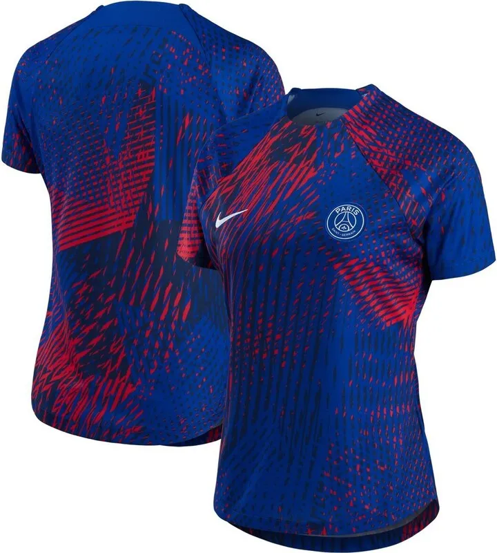 Women's Nike Blue Paris Saint-Germain 2022 Pre-Match Top