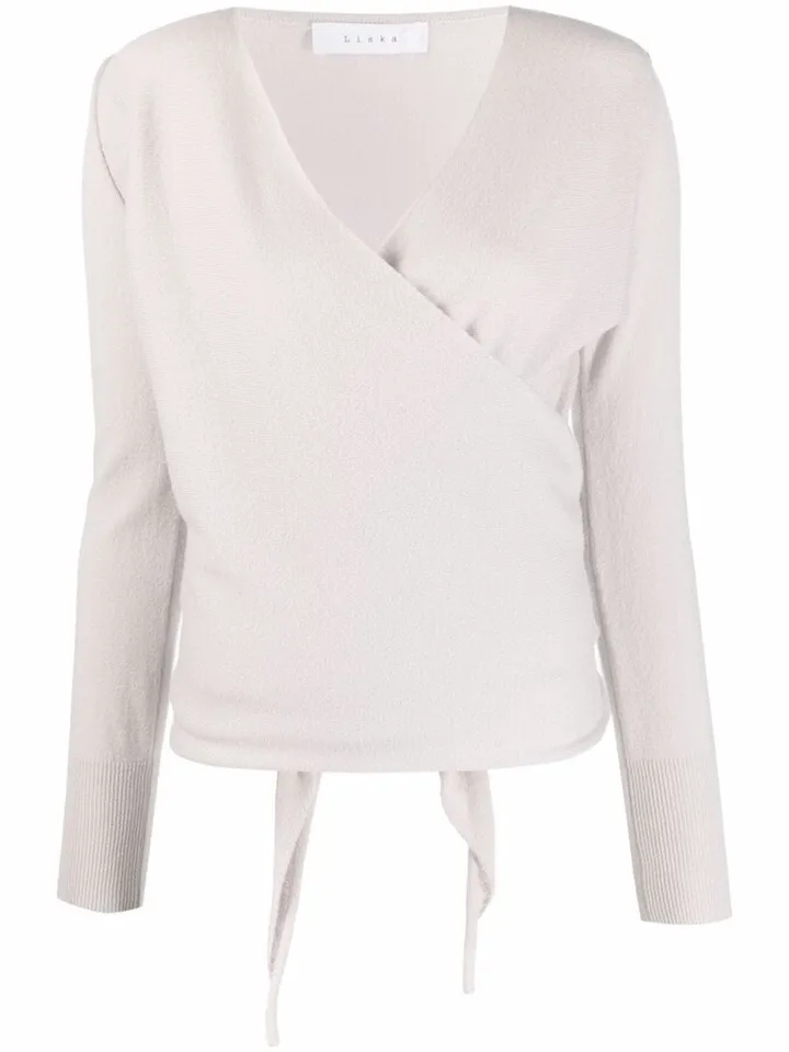 Knitted Wrap Top