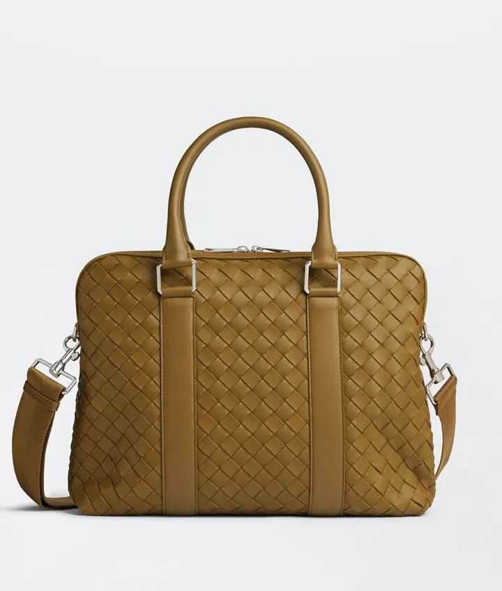 Slim Intrecciato Briefcase