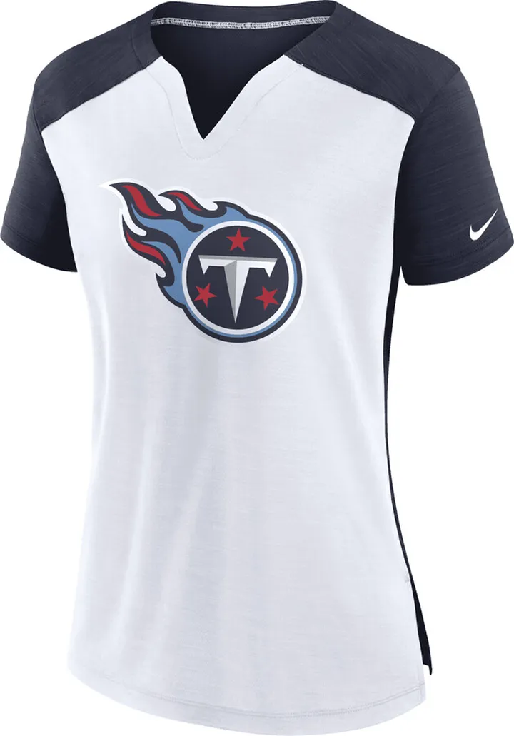 Nike Women's Dri-FIT Exceed (NFL Tennessee Titans) T-Shirt in Blue