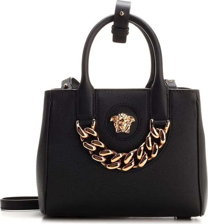 Versace Medusa-Plaque Zipped Tote Bag