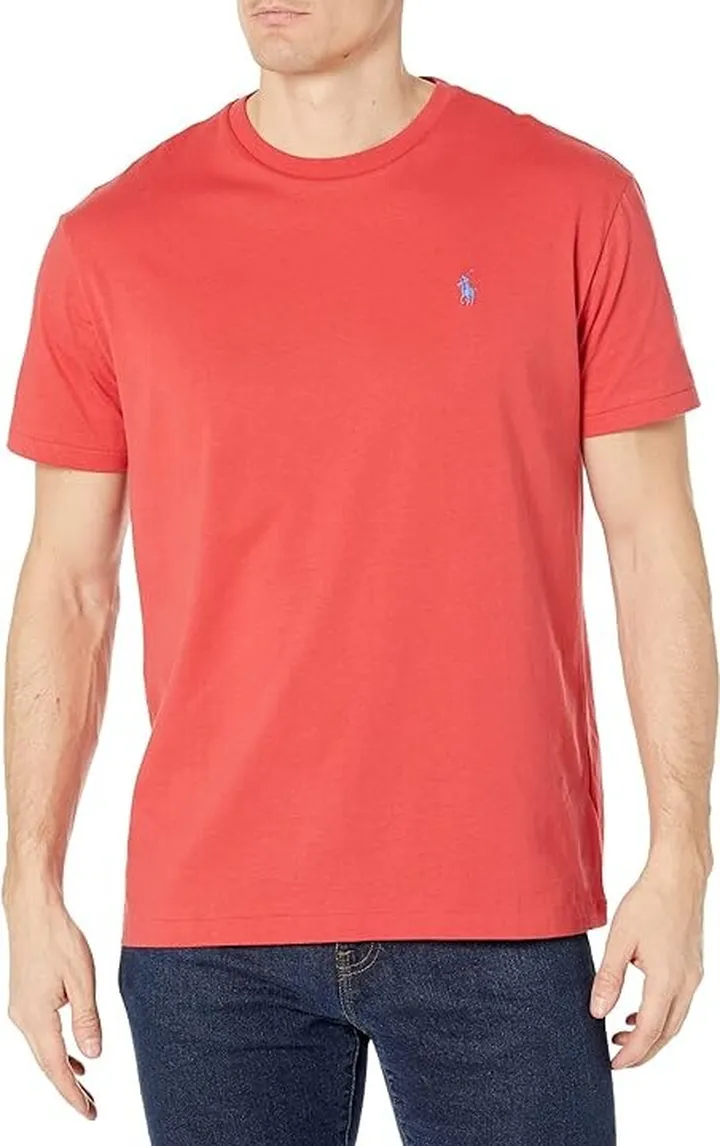 Polo Ralph Lauren Classic Fit Crew Neck Tee (Starboard Red) Men's T Shirt
