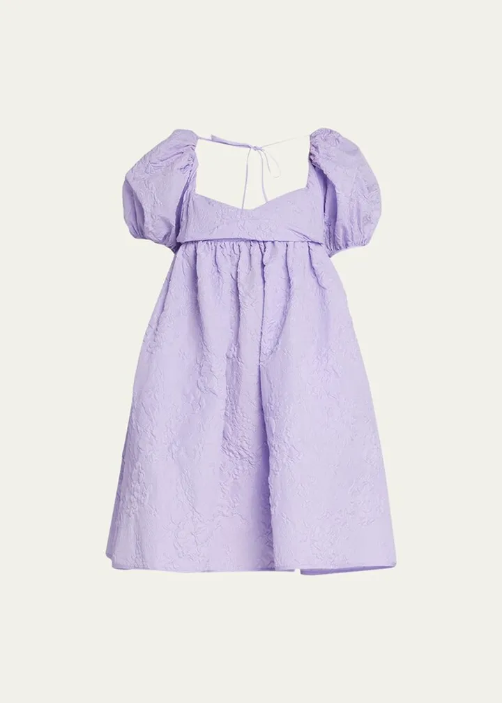 Susanna Matelasse Open-Back Dress