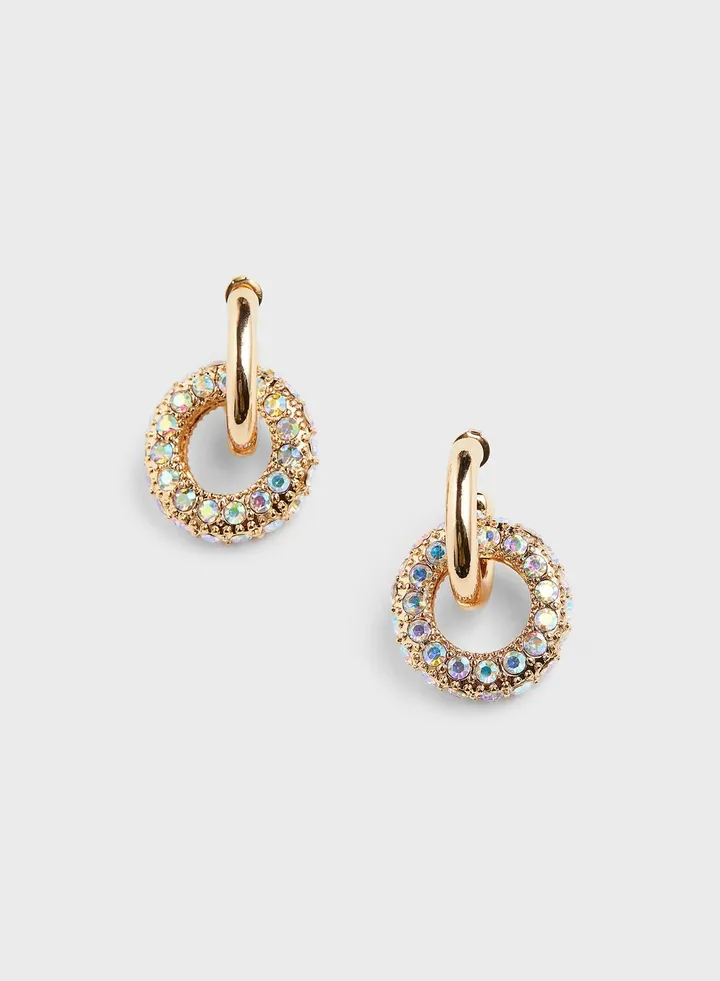 Pendant Hoop Earrings