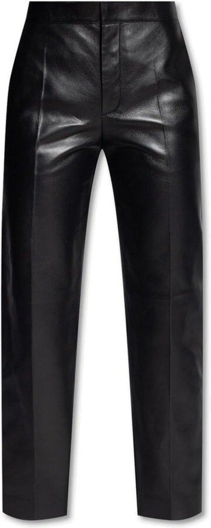 Straight-leg Leather Pants