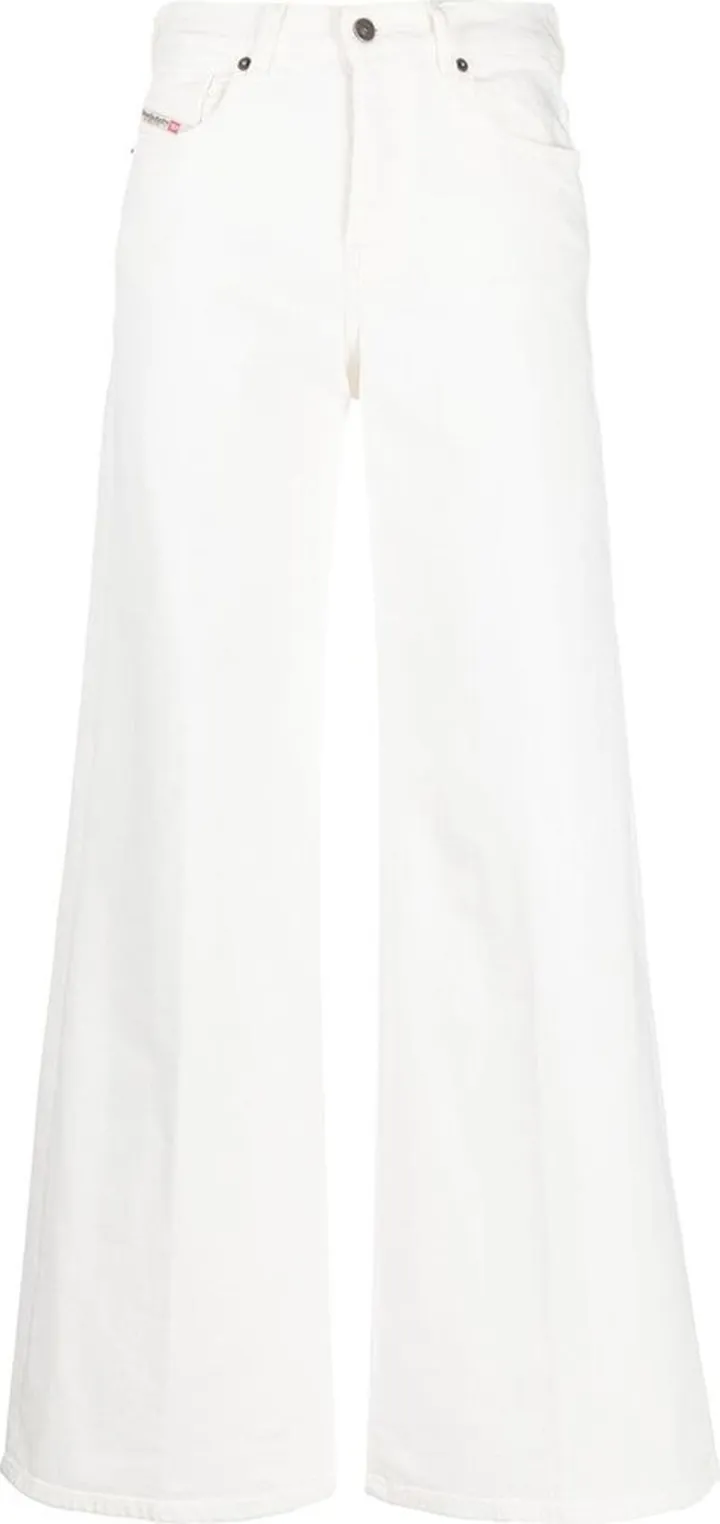 Logo-Patch Wide Leg Jeans