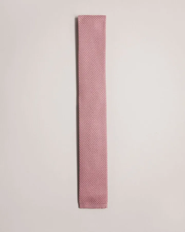 Knitted Tie in Pink