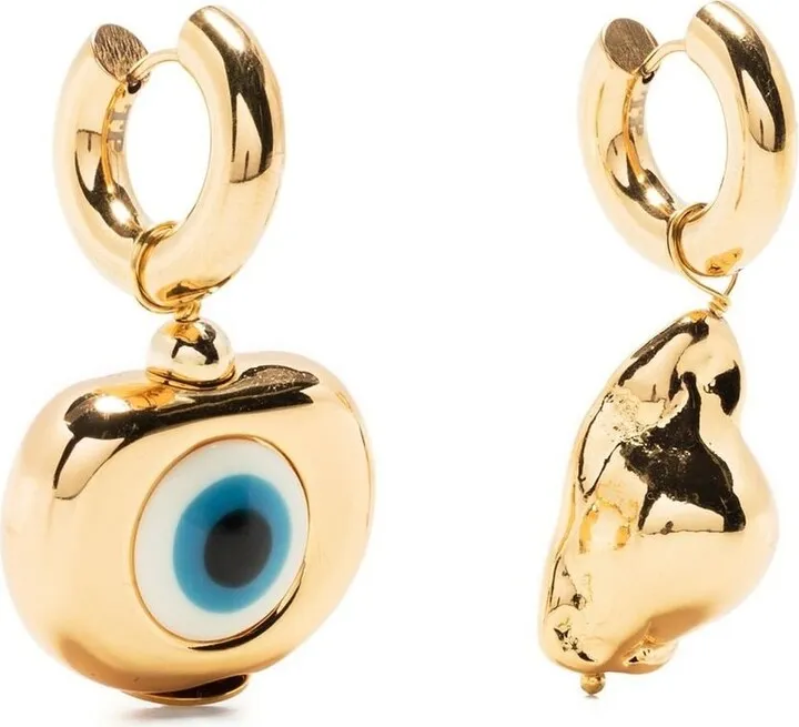 Evil Eye Baroque drop earrings