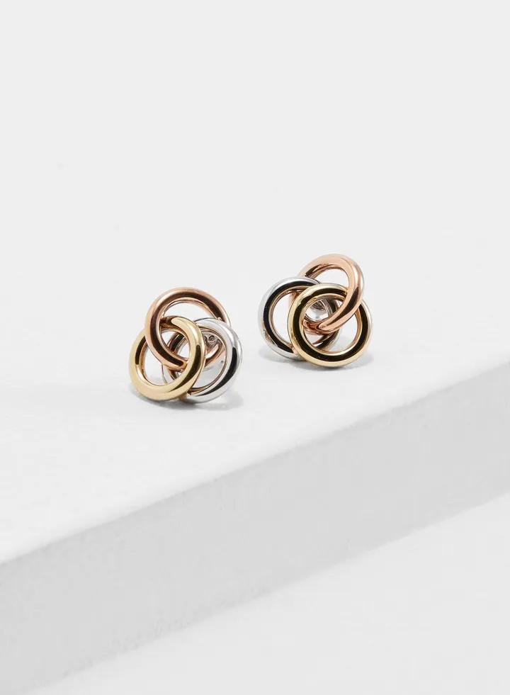 Circle Stud Earrings