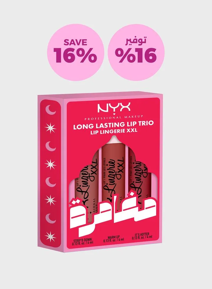 Long Lasting Lip Trio - Lip Lingerie Xxl, Savings 16%