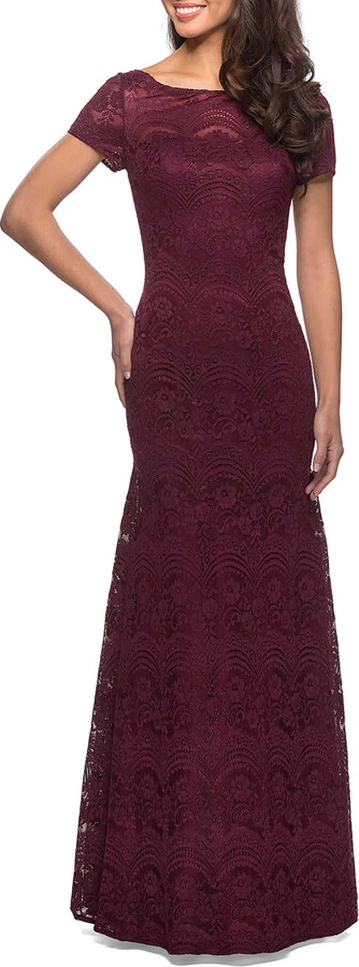 Floor Length Lace Gown