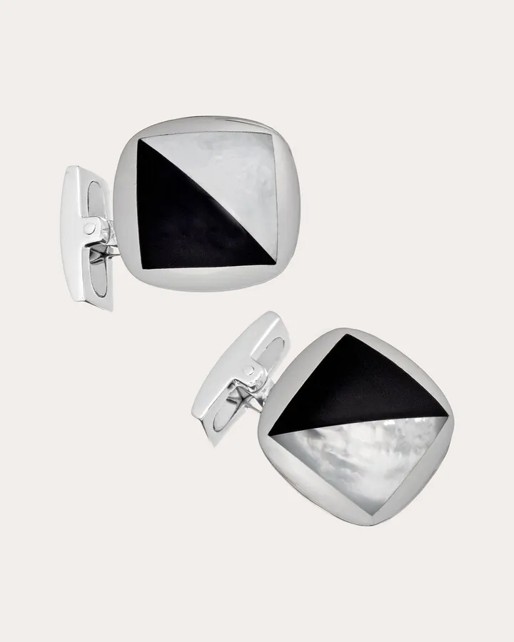 Mother Of Pearl & Black Onyx Cufflinks