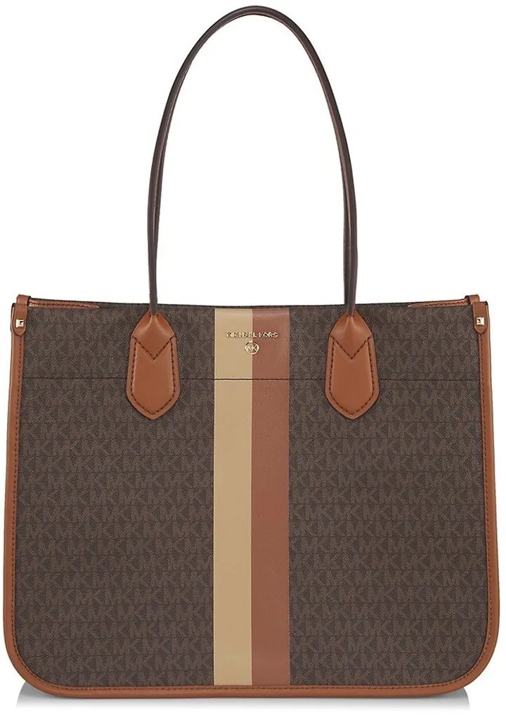 Heidi Monogram Coated Canvas Tote