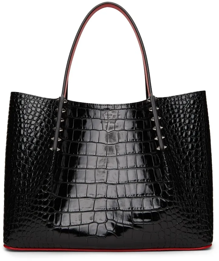 Christian Louboutin Black Small Cabarock Tote Bag