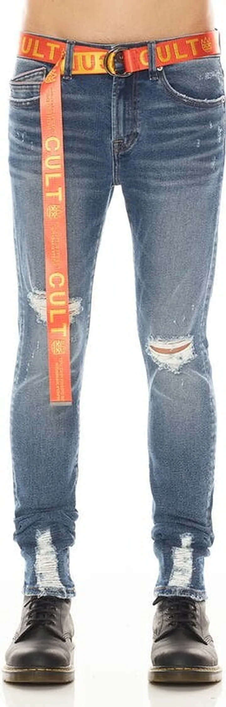 Cult of Individuality Punk Super Skinny Jeans - Nebula