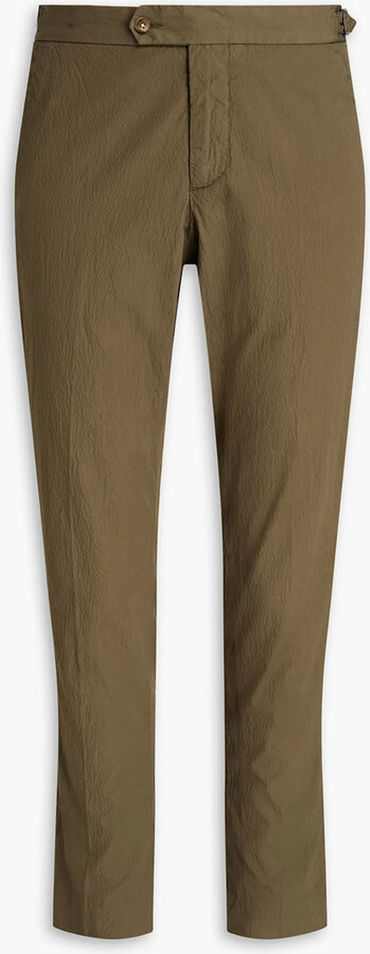 Stretch-cotton seersucker chinos