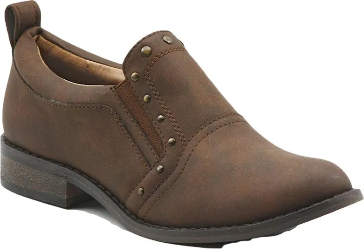 Kira Womens Faux Leather Slip On Clogs