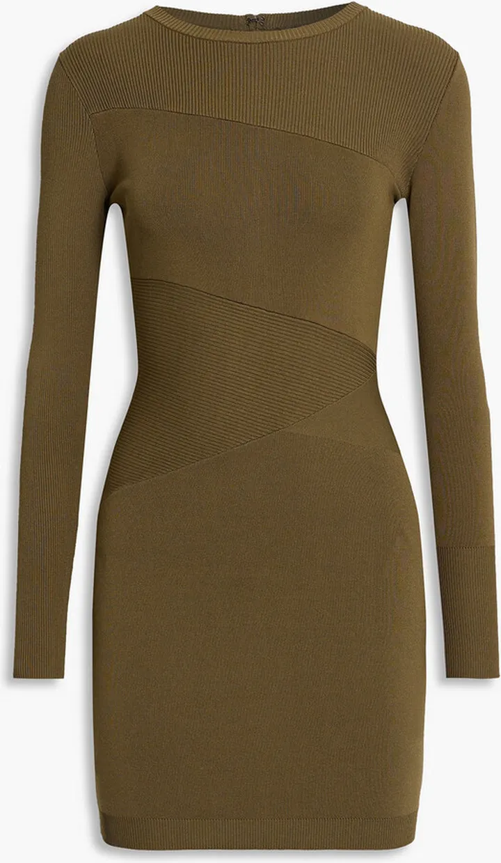 Sonja ribbed-knit mini dress
