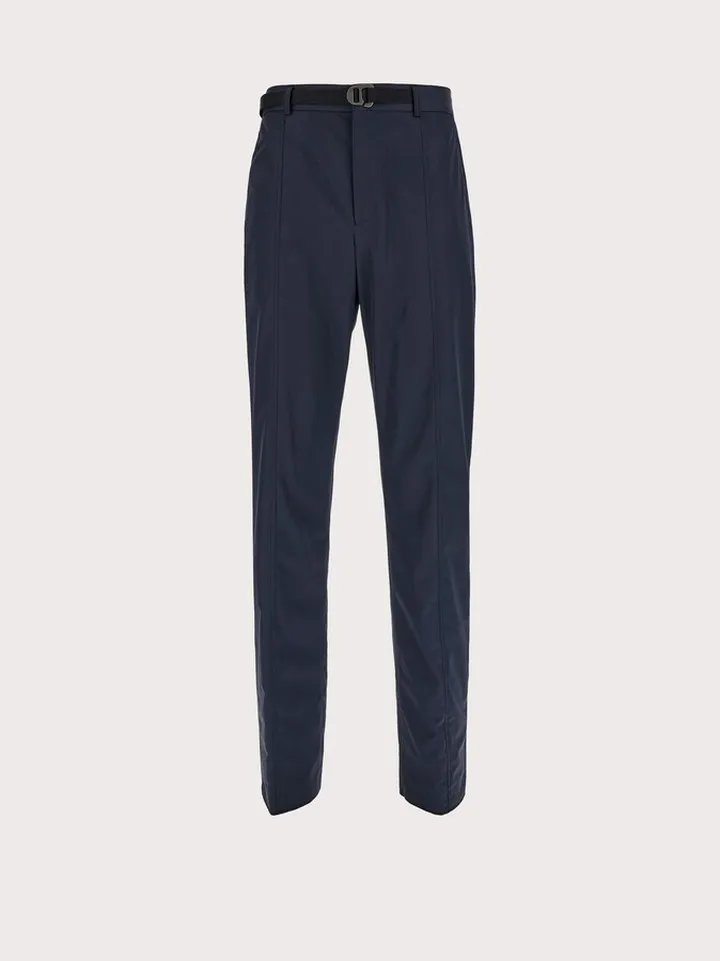 Ferragamo Men Drawstring trouser Blue