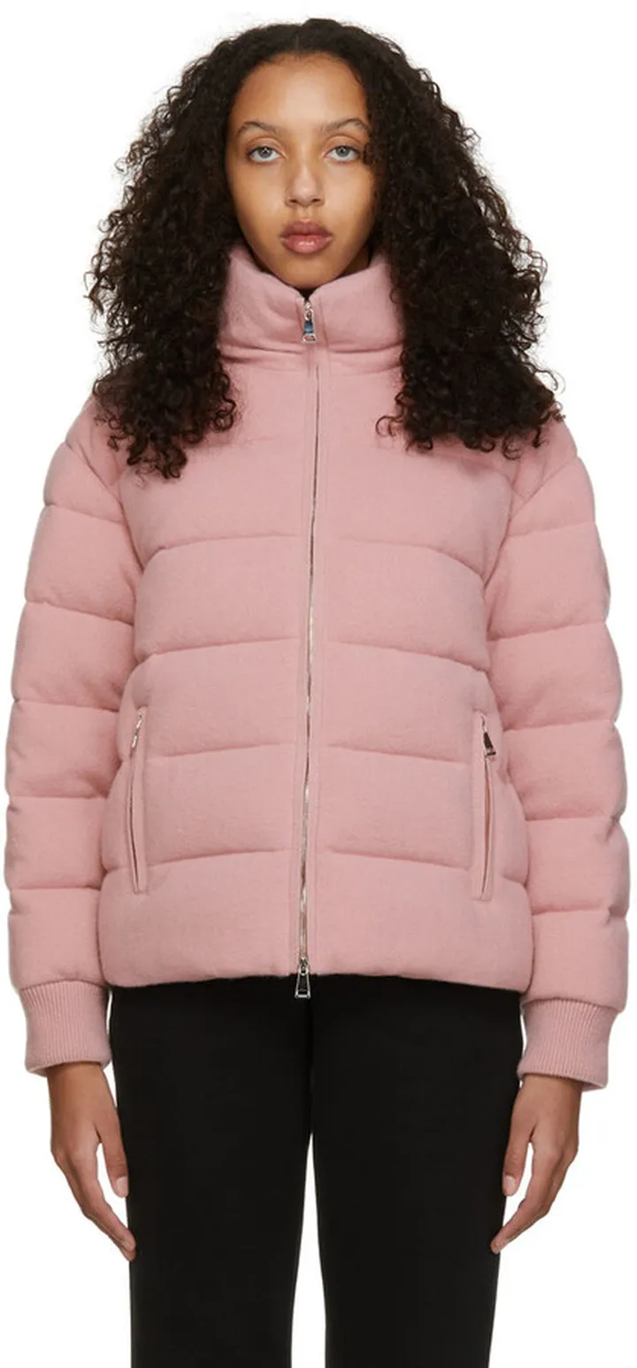 Moncler Pink Cashmere Blend Jacket