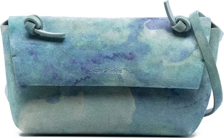 Tie-Dye Suede Shoulder Bag