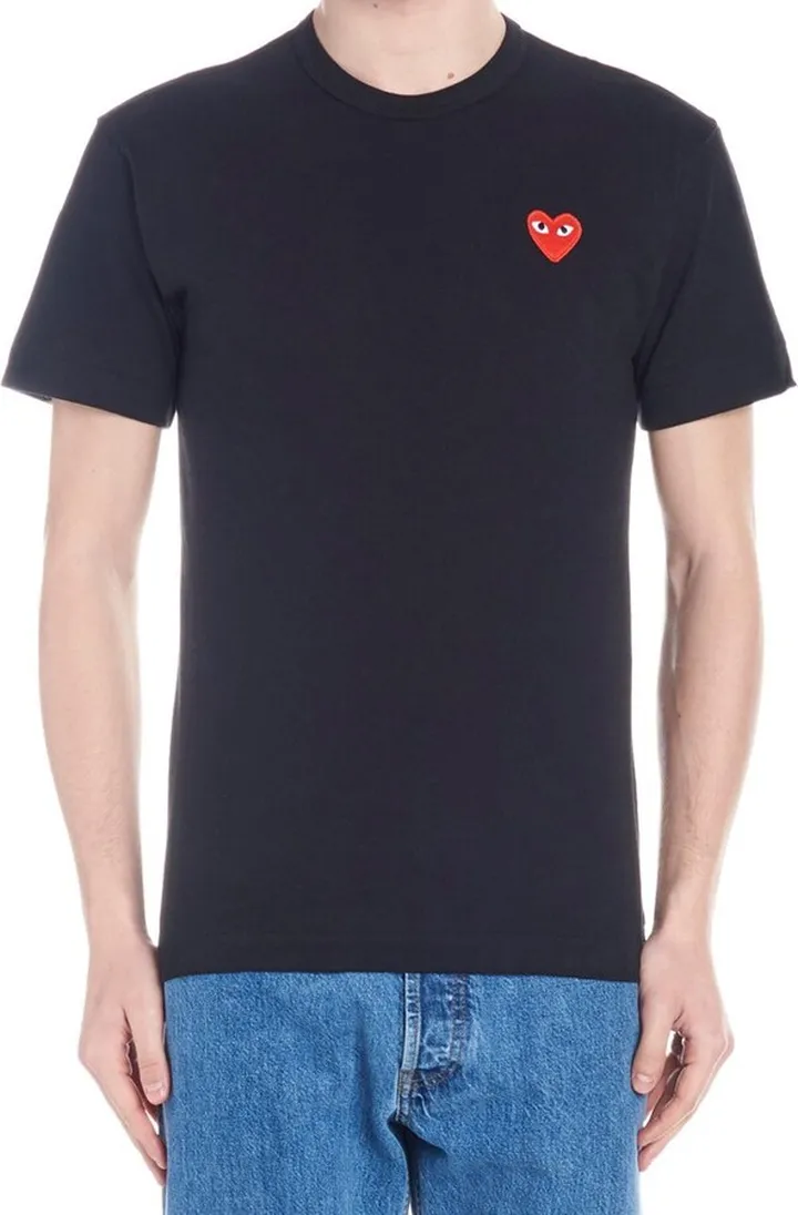 Comme des Garçons Play Heart Logo Patch Crewneck T-Shirt