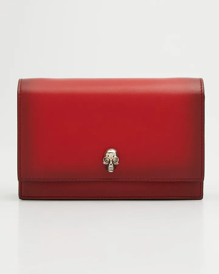 Small Skull Lambskin Shoulder Bag