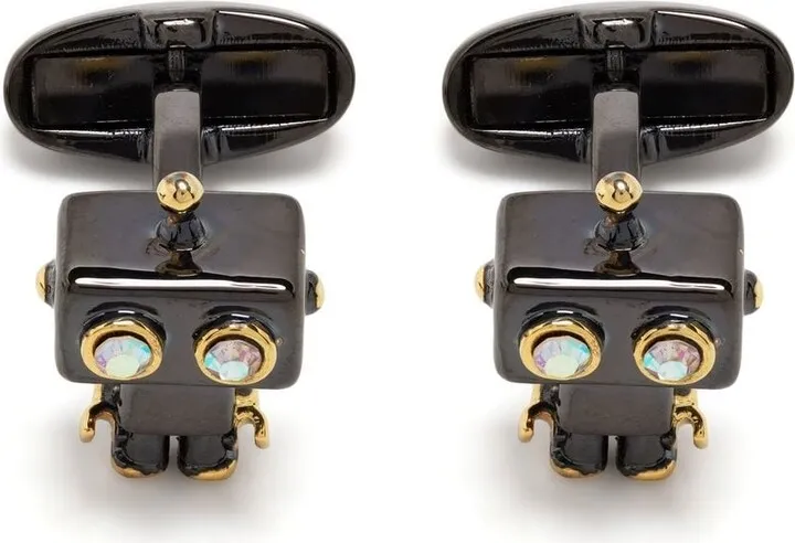 Robot-Detail Metallic Cufflinks