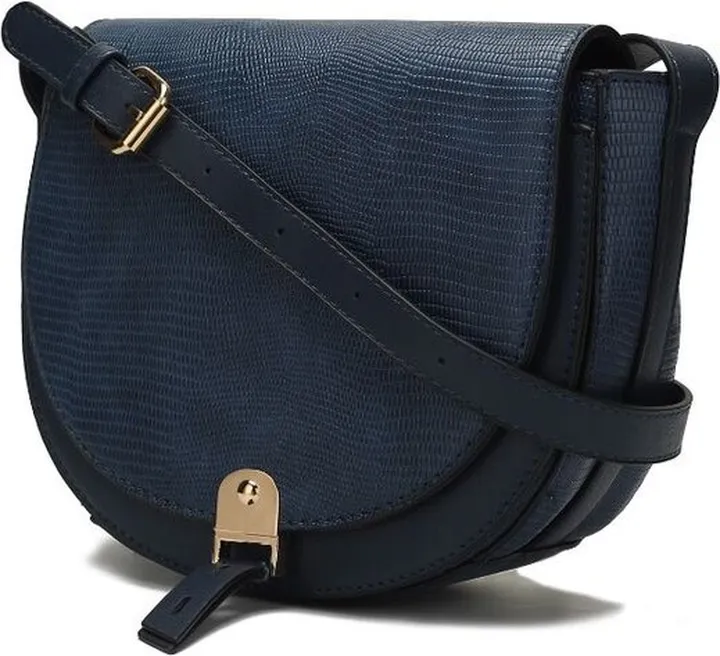 MKF Collection by Mia K Adalyn Snake Embossed Vegan Leather Women’s Shoulder Handbag - Blue