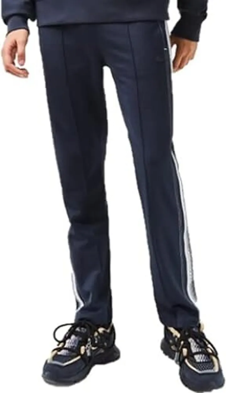 Lacoste Men's Double Face Slim Track Pant Jogger with Adjustable Waist