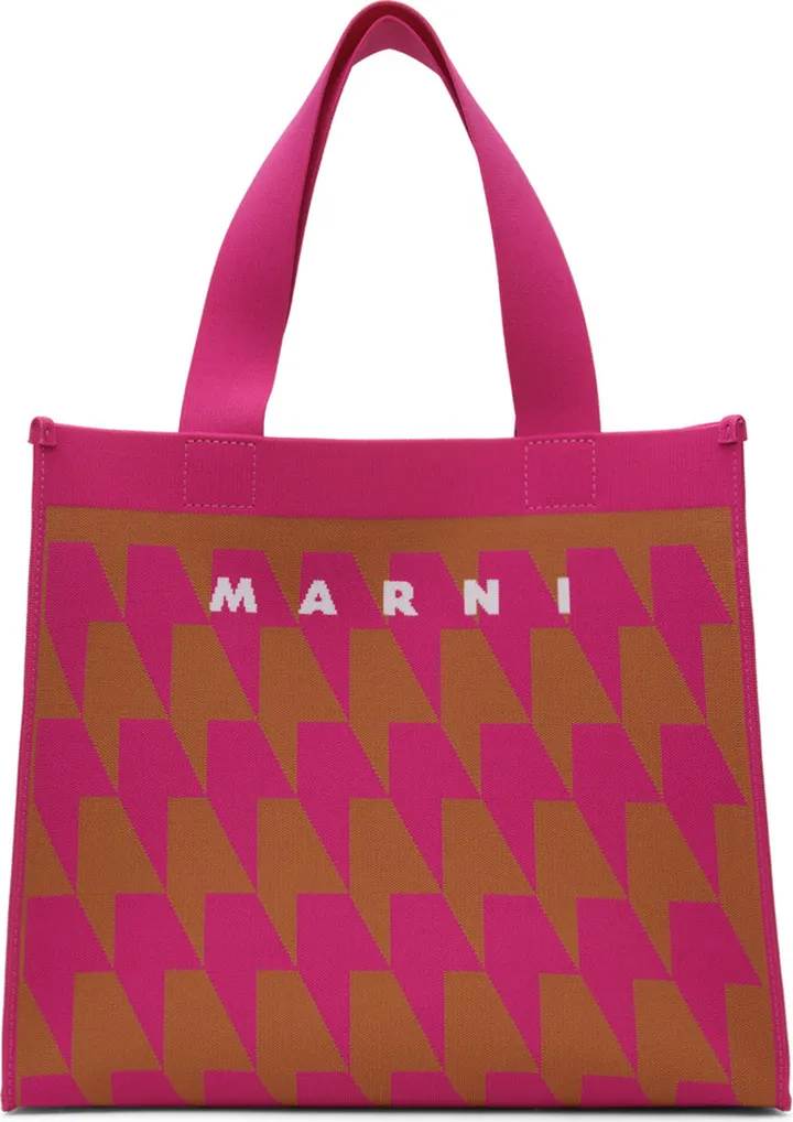 Marni Pink Medium Shopping Tote
