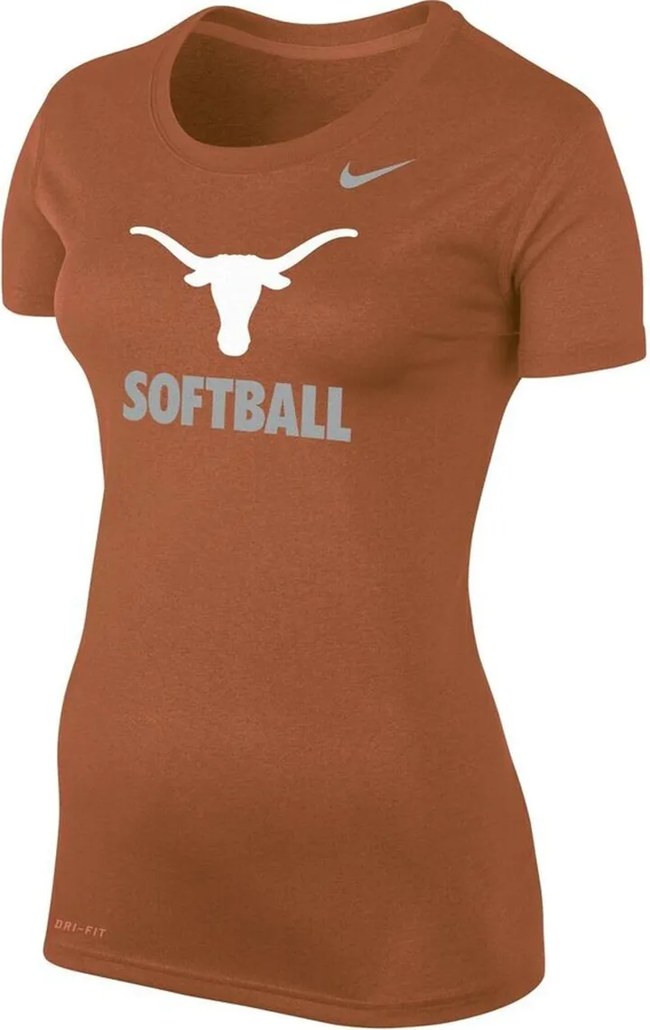 Women's Nike Texas Orange Texas Longhorns Softball Performance T-shirt