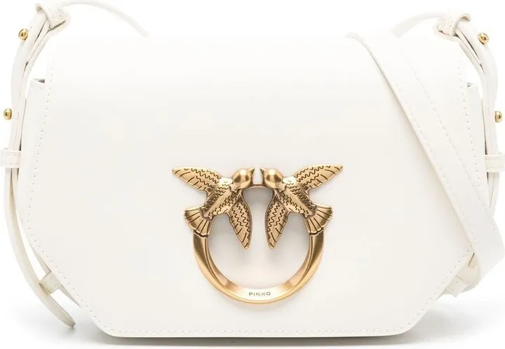 Love-birds calf leather crossbody bag