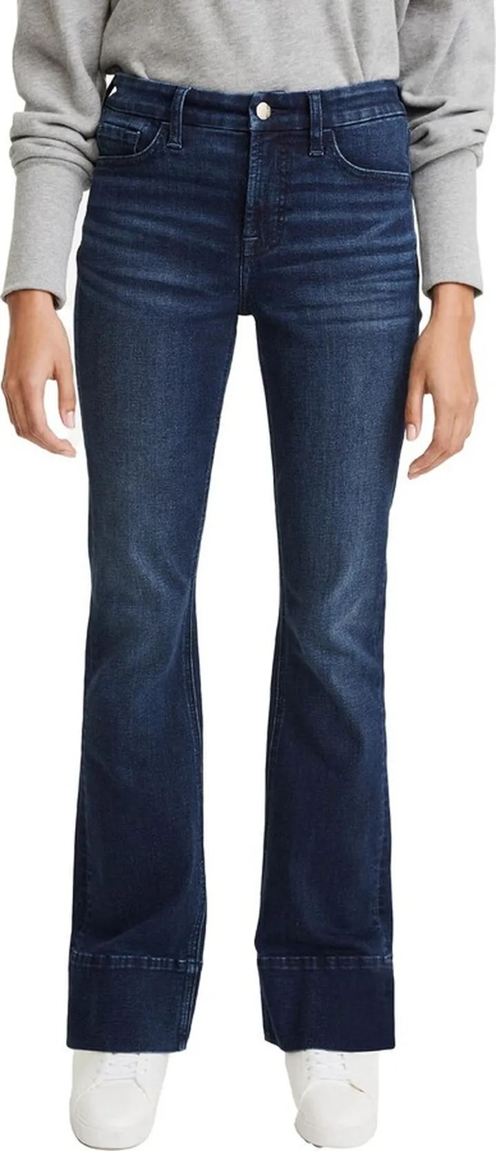 Womens High Rise Slim Fit Bootcut Jeans