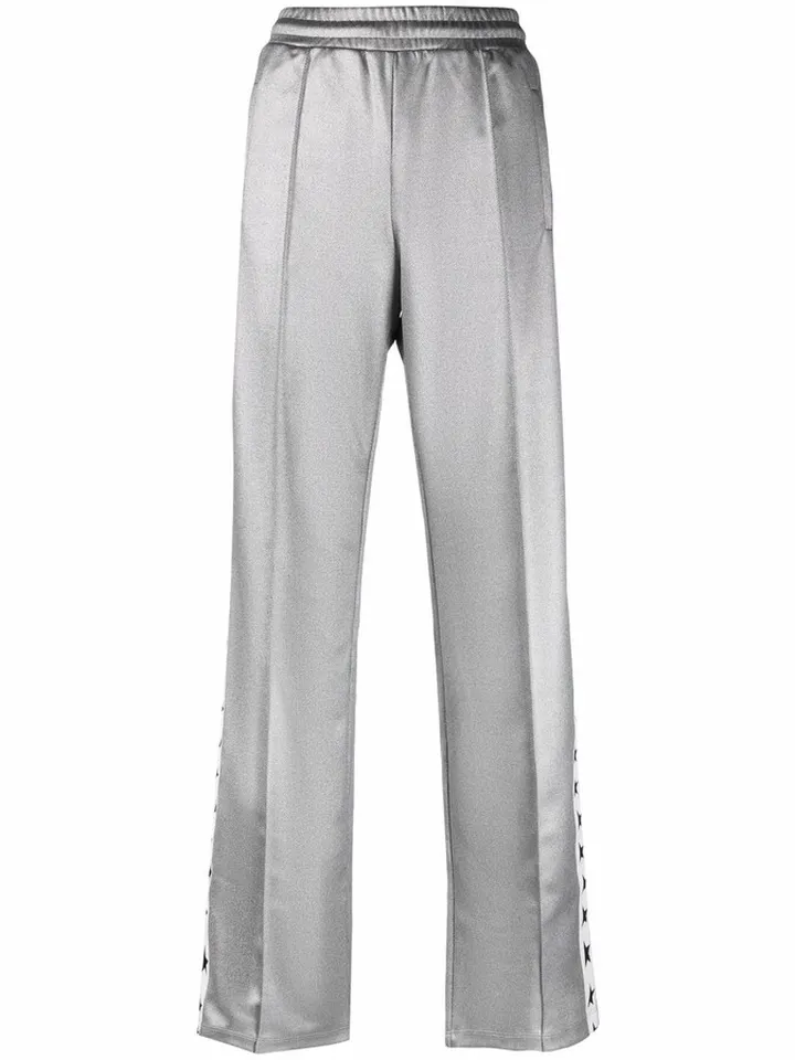 Logo-Tape Straight-Leg Trousers