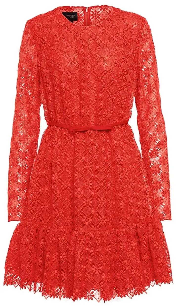 Floral lace minidress