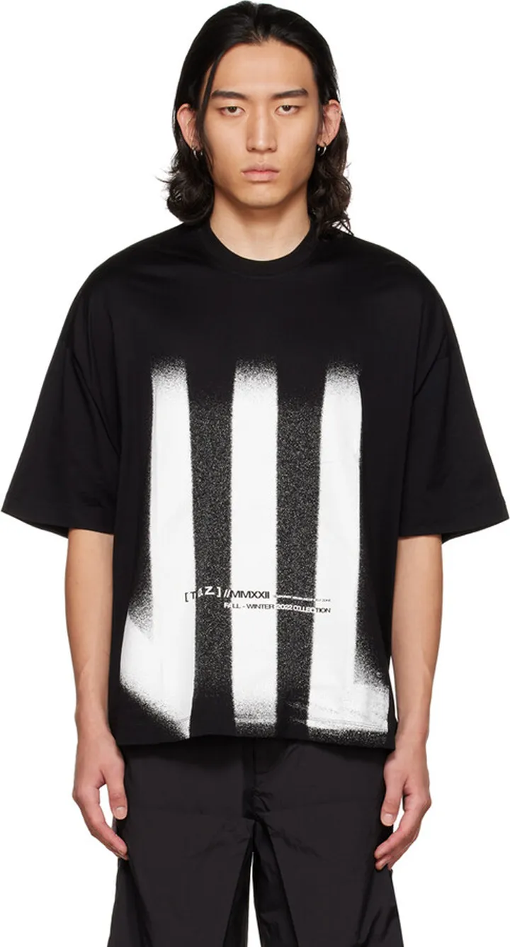 Julius Black Printed T-Shirt
