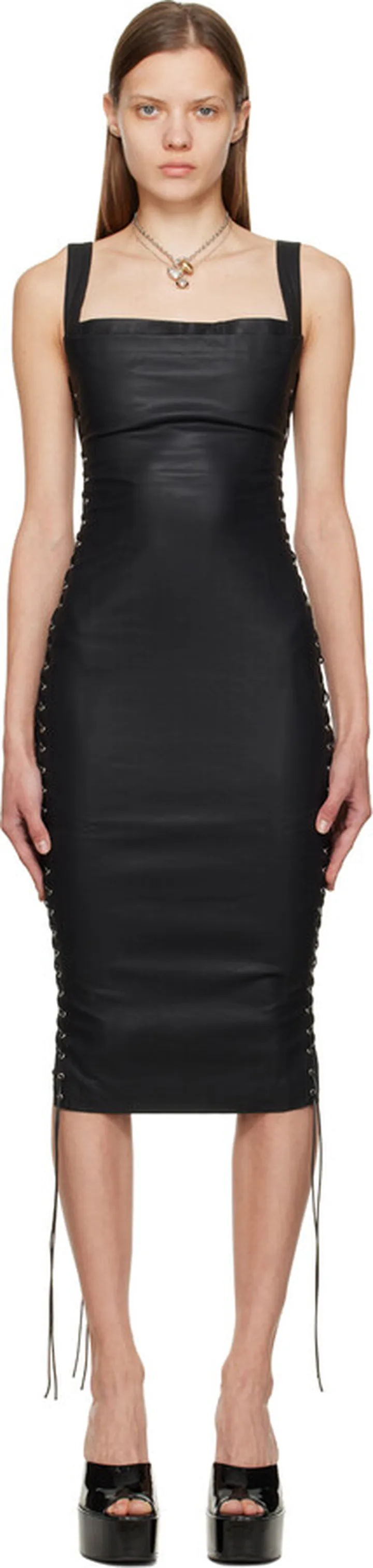 Miaou Black Andaz Midi Dress