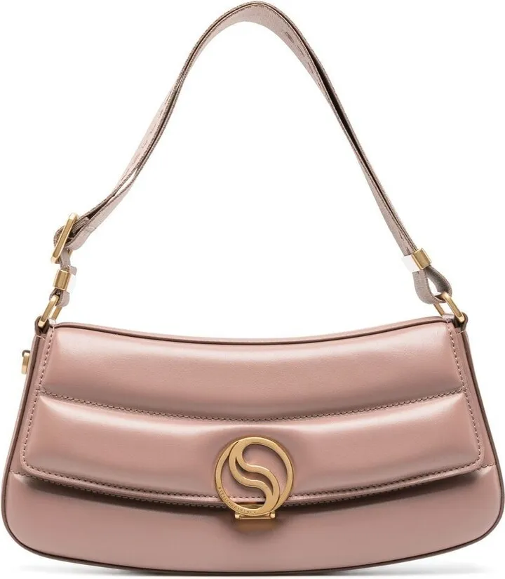Padded Faux-Leather Shoulder Bag