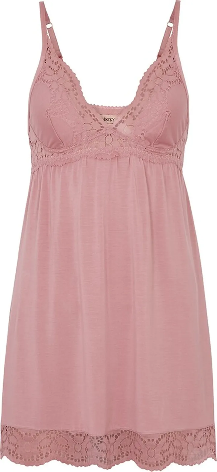 Eberjey Beatrix Lace-trimmed Stretch-jersey Chemise