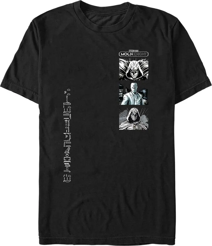 Men's Marvel: Moon Knight Vertical Portrait Panels T-Shirt - Black - 3X Large